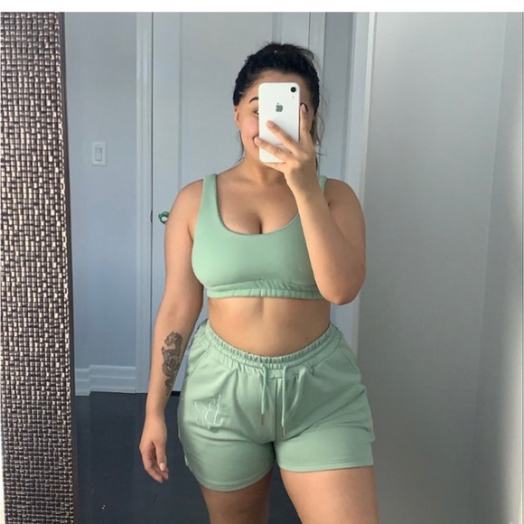 Sage Cozy Bunny Sweat Bra - Picture 1 of 4